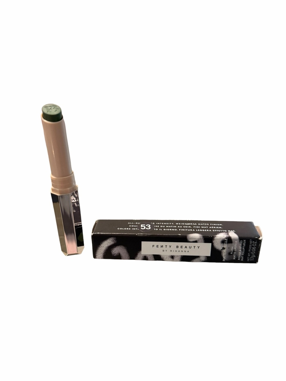 Fenty Beauty Midnight Wasabi Mattemoiselle Lipstick New
